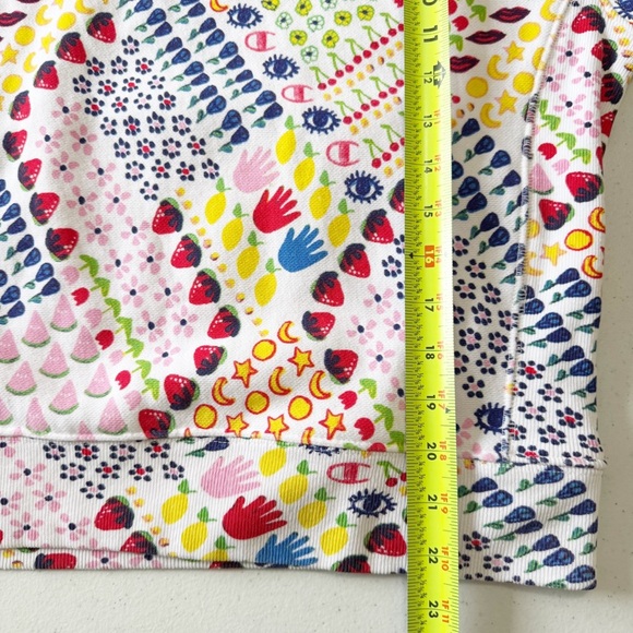 Champion x Susan Alexandra Fruit Eye Moon Reverse Weave Sweatshirt Medium - Picture 11 of 12